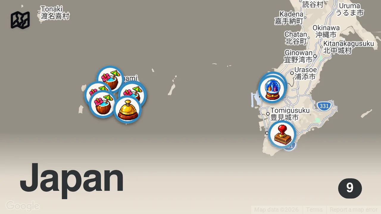 Map of 9 spots from OKINAWA, JAPAN (2026) | How To Visit The BEST ISLANDS In Okinawa (Kerama Islands Travel Guide)