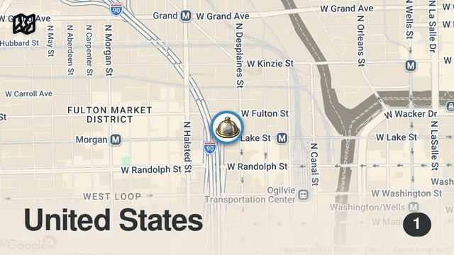 Map of 2 MICHELIN STAR | Oriole, Chicago