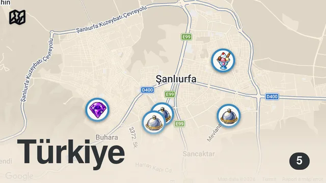 Map of Urfa Sokak Lezzetleri ! Fırat Çatladı | VLog