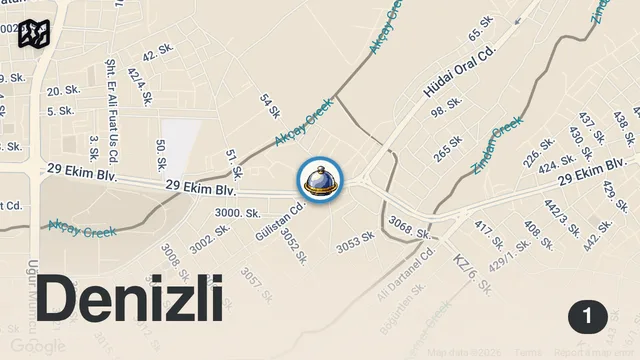 Map of 200 SENEDİR AYNI PİDEYİ YAPIYORUZ | ELMALLI PİDE DENİZLİ
