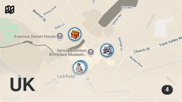 Map of Lichfield might be my new favourite city 😍