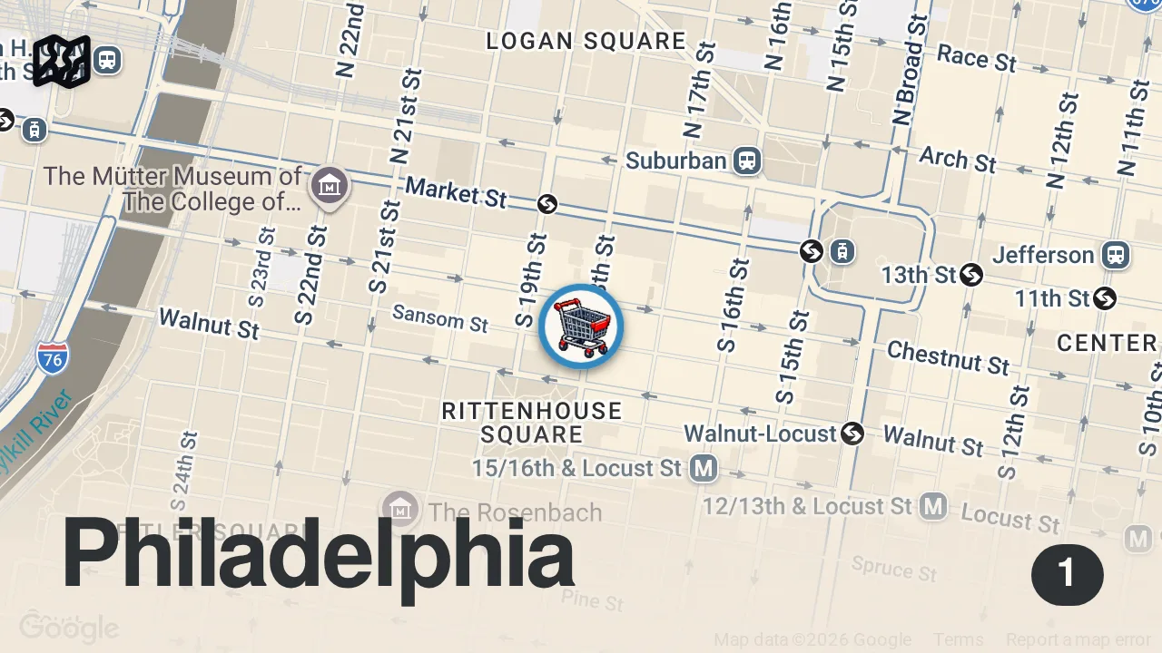 Map of 1 spot from Save Sue’s Produce Market!!