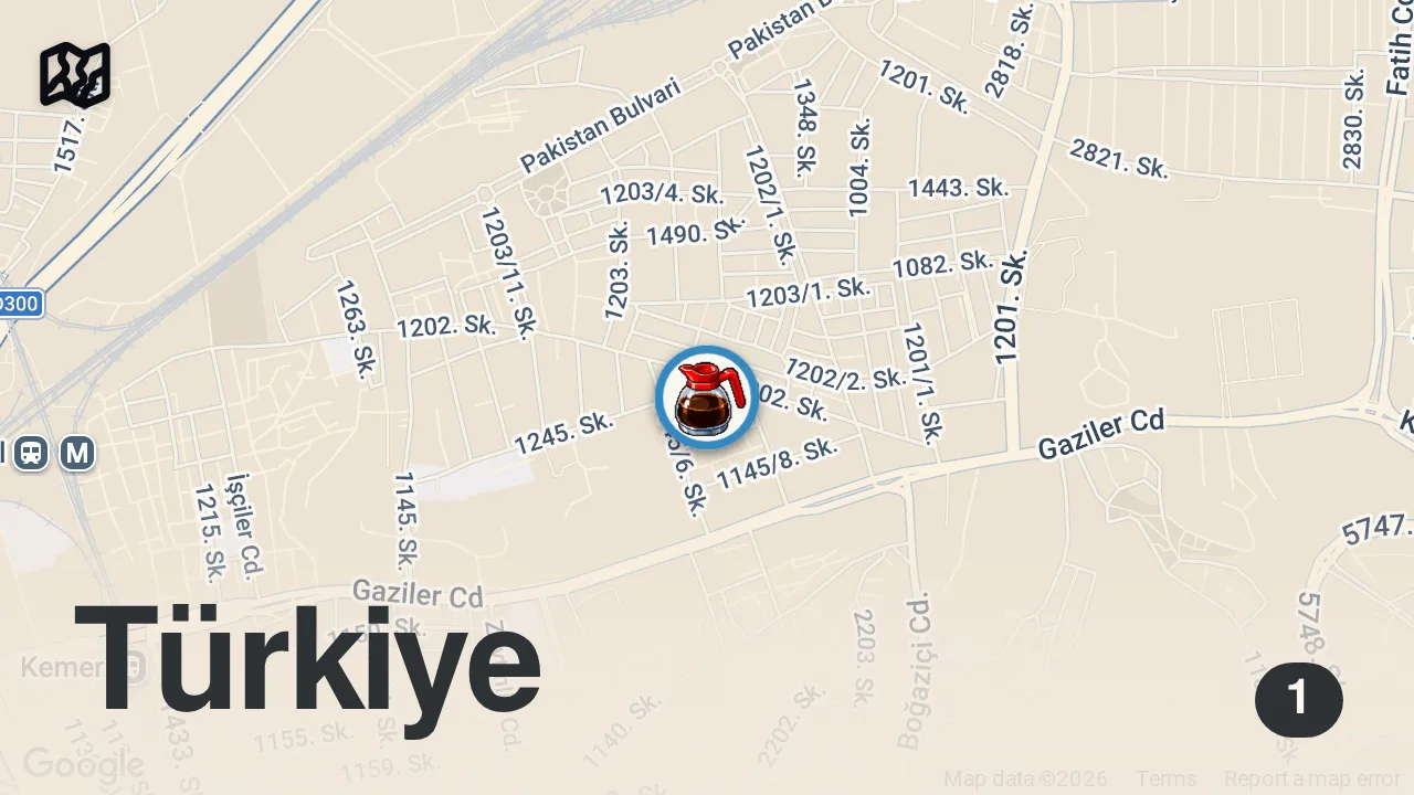 Map of 1 spot from Vedat Milor’un İzmir’deki 15 tavsiyesinden biri olan Rodop köftecisine geldim 🙂↔️❤️