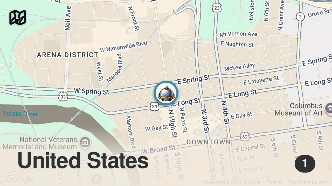 Map of 1 spot from Airplane Burger & Cheese: Luxury Snacks HIT Different! โ๏ธ๐ง๐