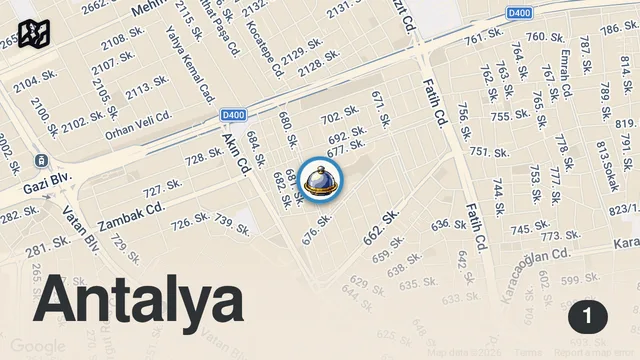 Map of Haşlamaya Gel | Antalya Yusufun Yeri #antalya #food #gurme #streetfood #yemek
