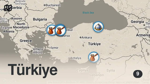 Map of EN İYİ DÖNERLER | Mutlaka Denemeniz Gereken 9 Dönerci