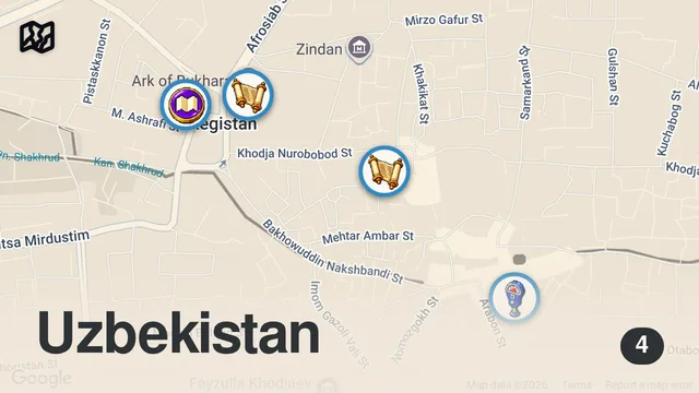 Map of Bukhara | Why Travel Uzbekistan's Silk Road?