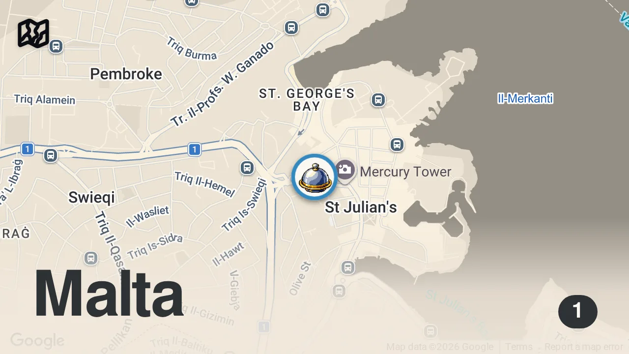 Map of 1 spot from FLAT PIZZA Called PINSA - EXTREME Italian FOOD From Rome ๐ฎ๐น ๐ฒ๐น