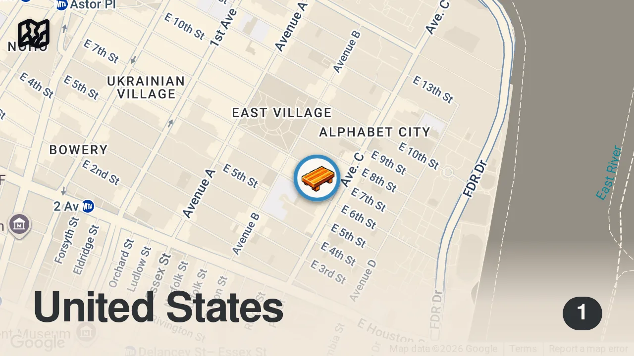 Map of 1 spot from Best NYC omakase? (under $100)