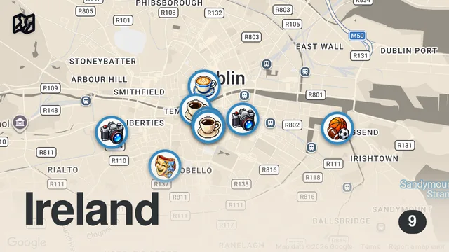 Map of TOP 10 THINGS TO DO IN DUBLIN IRELAND | TRAVEL GUIDE