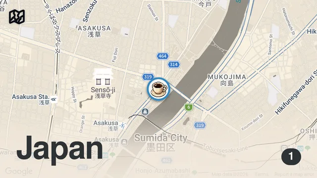 Map of Trying one of the  most popular matcha spots in japan. Flew 13 hours to try it. #explore