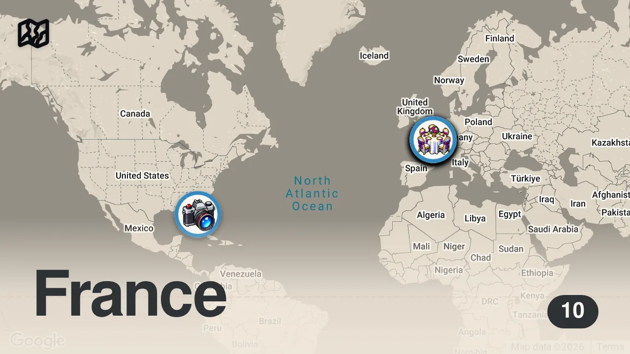 Map of 10 spots from What is Happening to Paris? Influencers are Lying to You