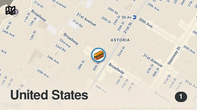 Map of Cheesesteak Tour in NYC Pt. 3