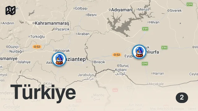 Map of BU URFA LAHMACUNU 23 LİRA | DEDECAN OCAKBAŞI