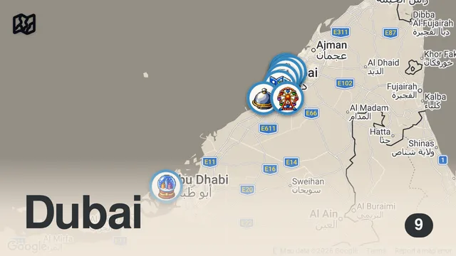 Map of Best Shopping places in Dubai | Gift Village, Outlet Mall, Meena Bazar, Gold Souk, Dubai Mall
