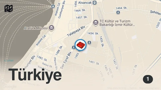 Map of 📍Alsancak’ta Mezelerine Bayılacağınız Mekan @mezzemoree #reklam