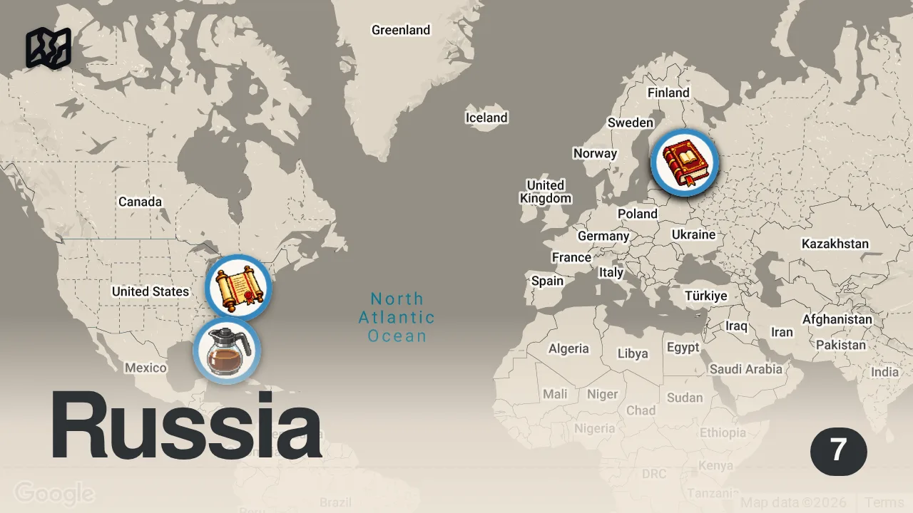 Map of 7 spots from MY ST PETERSBURG TOP PICKS - PART 2 | shops, cafes and more