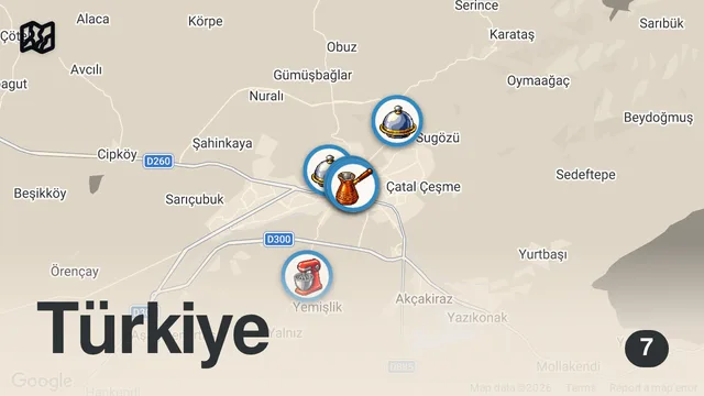 Map of ELAZIĞ’DA NE YENİR? 