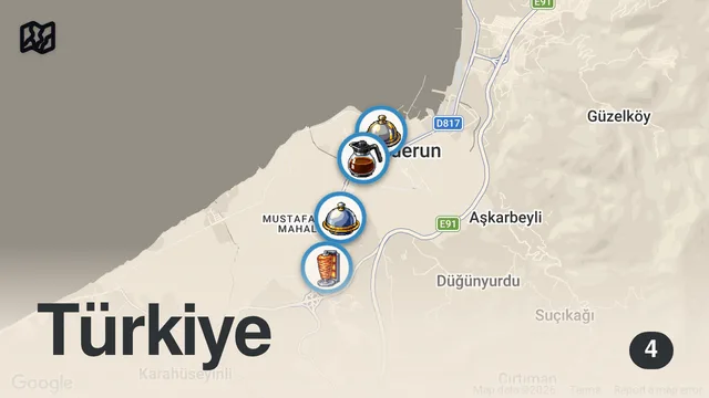 Map of 3 SAATTE 4500 TL SERİSİ!!! SOKAK LEZZETLERİ