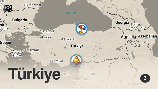 Map of 3 SAATTE 1500 TL SERİSİ!!!