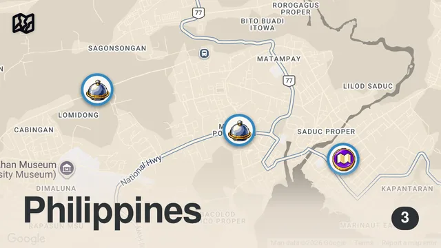 Map of Shocking FILIPINO FOOD in Marawi City!! Everyone Warned Us!! 🇵🇭