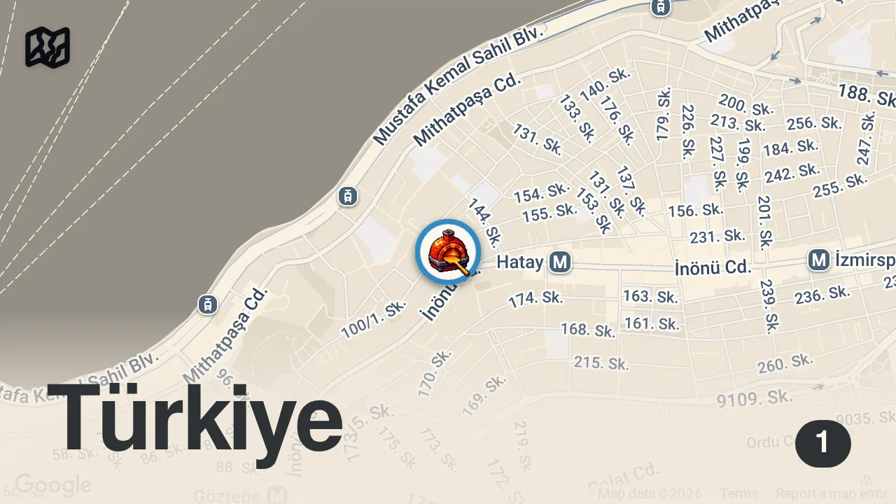 Map of 1 spot from İKİ TÜR PİZZA VAR 😊 #shorts #napolipizza #pizza
