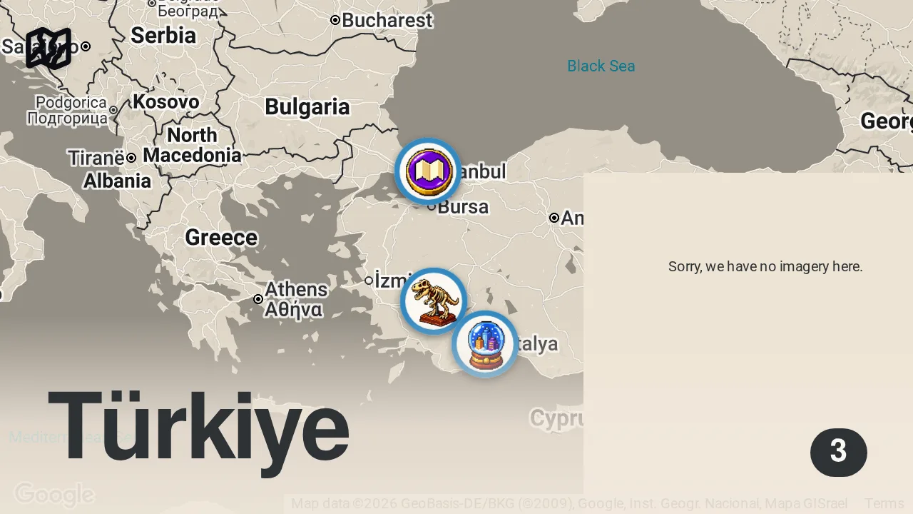 Map of 3 spots from 🇹🇷 TÜRKEI Dokumentation | Was kein Tourist jemals sieht | 4K