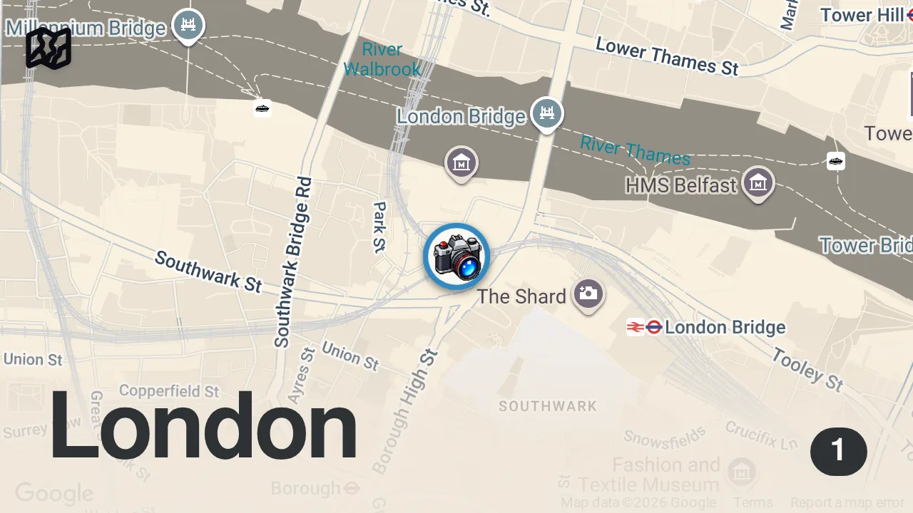 Map of 1 spot from Ultimate food guide to borough market #london #food #streetfood #boroughmarket