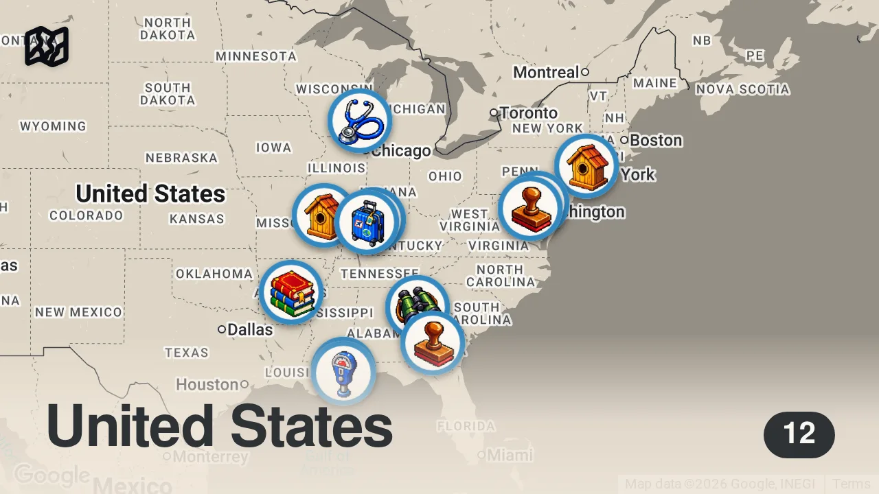 Map of 12 spots from America's Most RACIST Towns You Didn't Know About