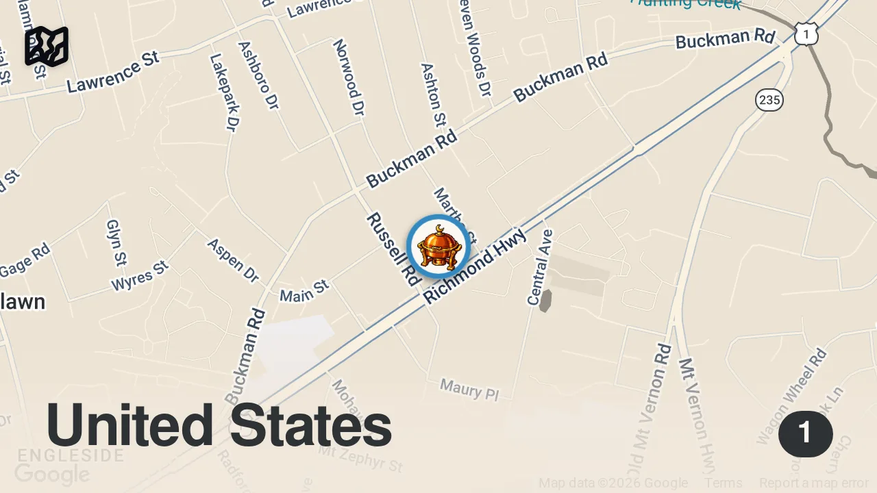 Map of 1 spot from The golden balance spicy shawarma 👀🔥 . It just landed at Shah’s halal food 🚨🚨. #viral