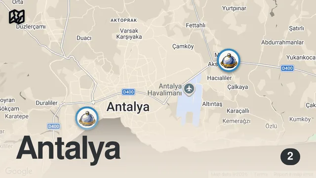 Map of ÖZEL BAHARATIMIZ YOK BİLDİĞİN KİMYON! | ANTALYA EKONOMİK VLOG