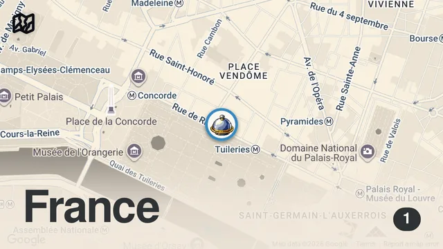 Map of DANIELLE TESTE LE RESTO LE PLUS CHER DE FRANCE (elle apprend qu'elle paye à la fin)