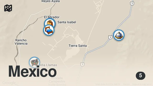 Map of Valle de Guadalupe: Mexico's Wine Country