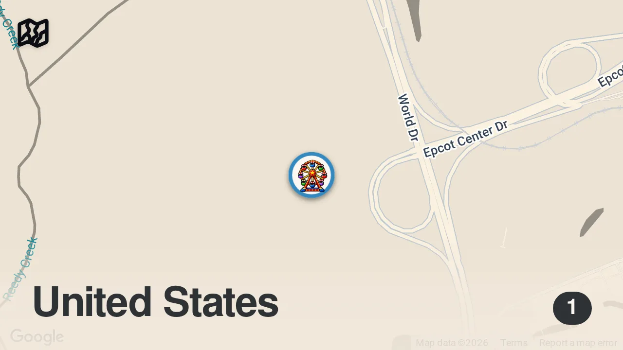 Map of 1 spot from I Tried Every Buffet at Disney World
