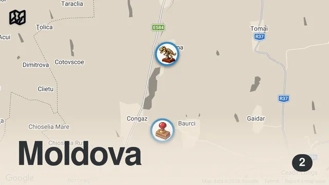 Map of $400 Kisses From Christian Turk Babushkas In Gagauzia, Beșalma, Moldova 🇲🇩