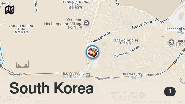 Map of One of the BEST Smashburgers is in Korea?!