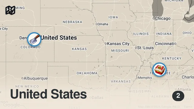 Map of Eating At SKETCHY Restaurants For 24 Hours... AGAIN