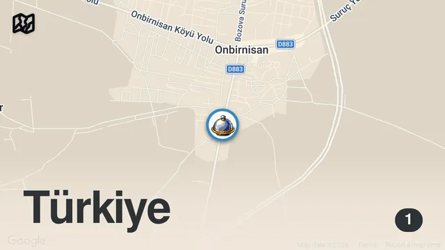 Map of Ali Gör Suruç Şanlıurfa kaya 63 Fehmi Usta’da on şiş ciğer 180 TL