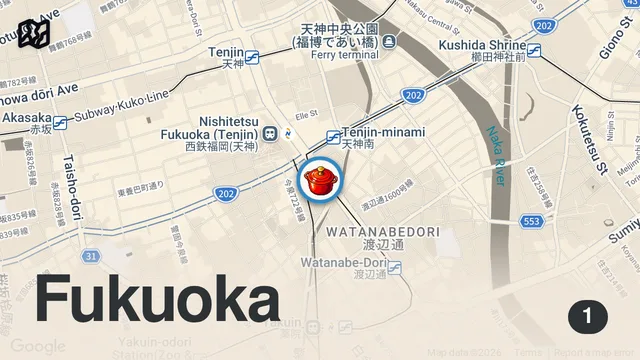 Map of 日本に魅せられたフランス人が提供する屋台メシに観光客が大感動！フランス出身の屋台料理人。