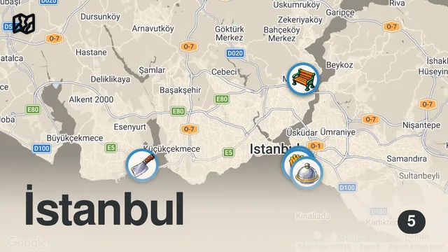Map of 3 SAATTE 30.000 TL @mertallbayrak