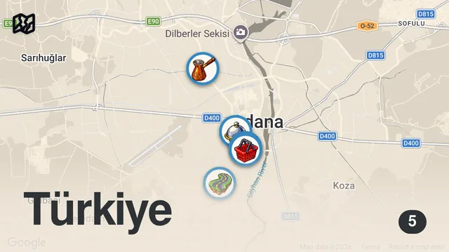Map of FİYATLARINA ŞOK OLACAĞINIZ KİLOLUK SERVİS YAPAN MEKANLAR!