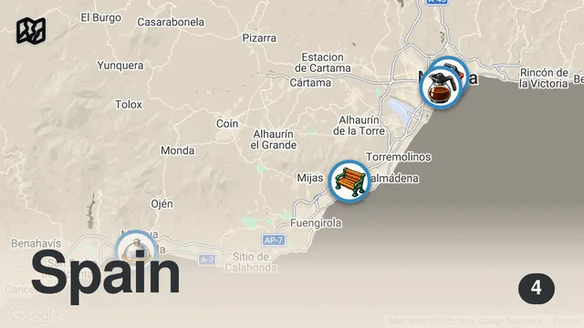 Map of Esta ciudad tiene la mejor comida callejera de España | MÁLAGA 🇪🇸
