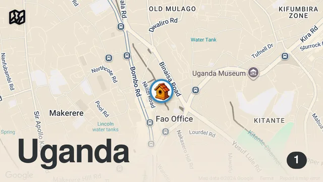 Map of I Came Here With Fear And Left With Joy - The Most Dangerous Slum, Katanga, Kampala, Uganda 🇺🇬