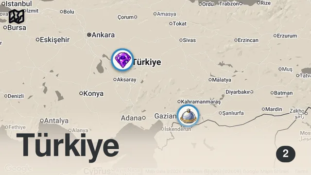 Map of MUCİDİNDEN YEDİM! 😊 #künefe #yemek #food