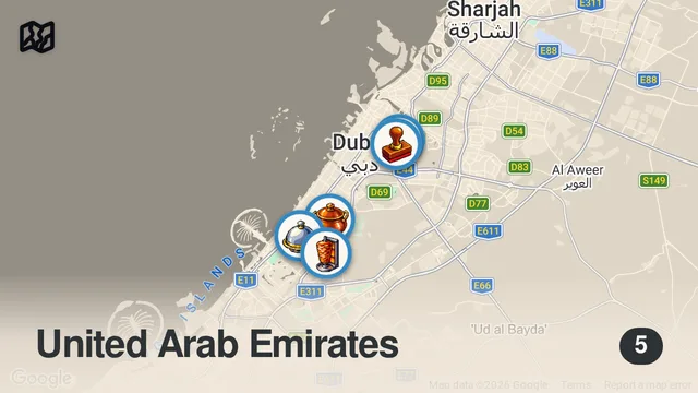 Map of Hidden Gems Dubai 🇦🇪 The Best Foodie Spots & Restaurants in the City