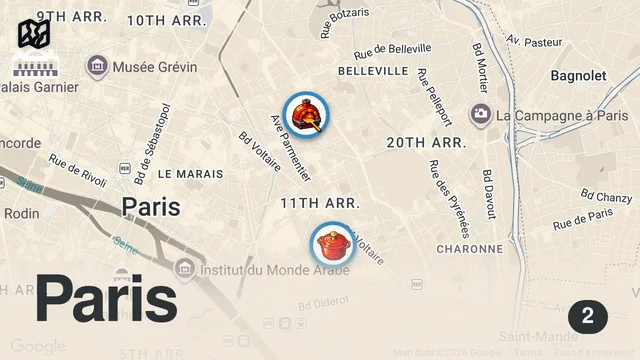Map of A Pro Chef's Favorite Places to Eat in Paris | Where the Chefs Eat | Condé Nast Traveler