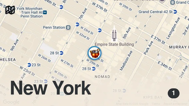 Map of It took 2 years to perfect the atta chicken at Ambassadors Clubhouse #shorts