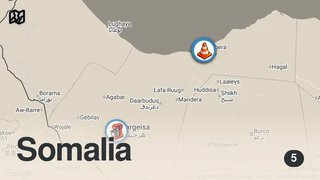 Map of Is This The Most Camera-Unfriendly Country In East Africa? The Beauty Of Berbera Beach & Old Town