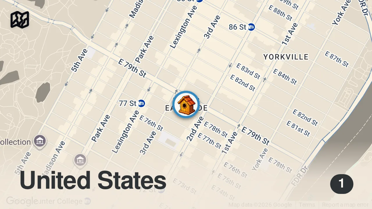 Map of 1 spot from The 94 year old FOOD INFLUENCER #shorts