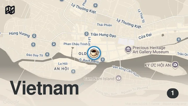 Map of Amazing Rooftop View of Hoi An Old Town! #hoian